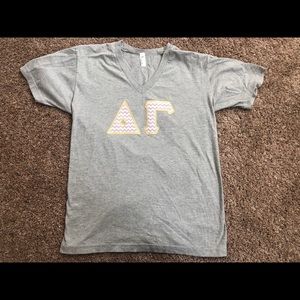Delta Gamma Stitched Letters